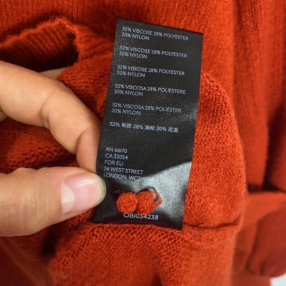 Anthropologie by Anthropologie Burnt Orange Turtleneck Sweater - Picture 10 of 12